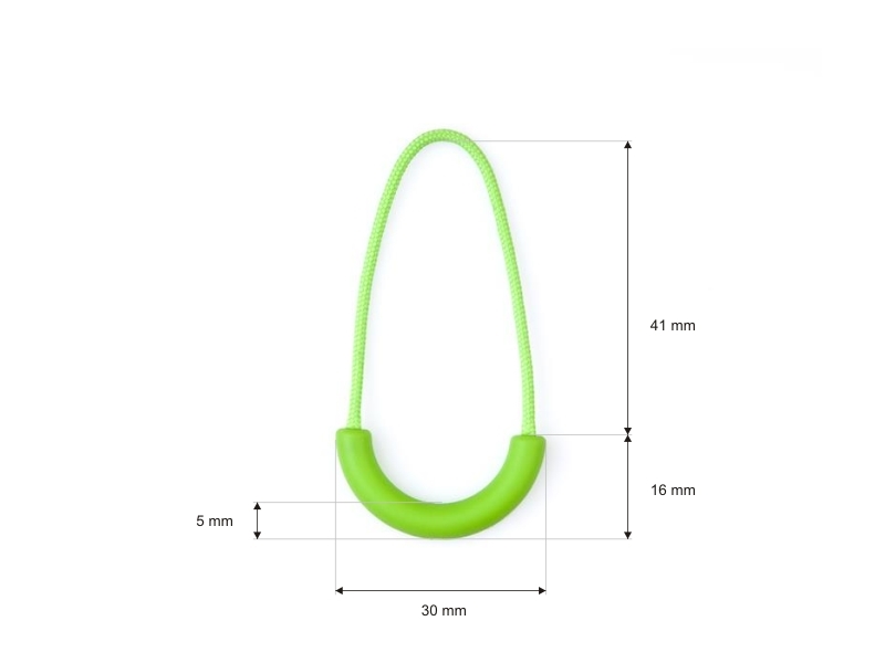 STRING DECORATIVE PULLER  (0217) 1001 NEON GREEN 100 PCS