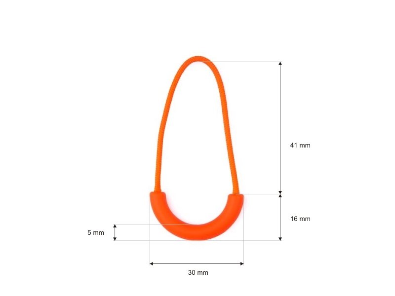 STRING DECORATIVE PULLER  (0217) 1002 ORANGE NEON&nbsp100 PCS