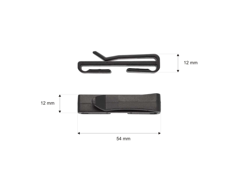 Plastikhandgriff für band 56 mm schwarz 100 st.