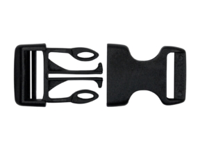 Klamra plastikowa 20x46 mm czarna