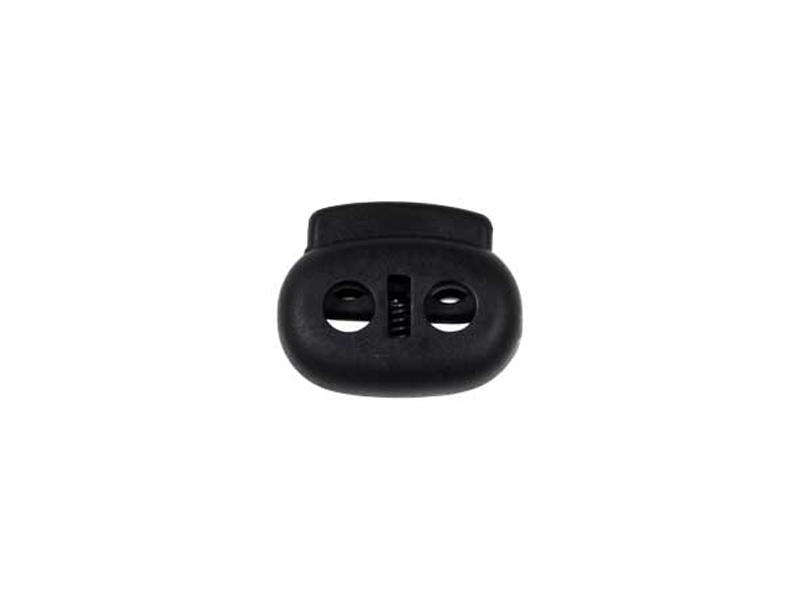 Plastic string stopper 5 mm (305-3283) double black 100 pcs