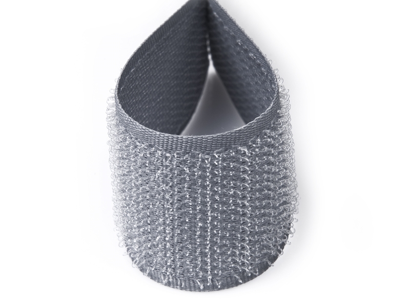 Taśma rzep szara 119 pes/nylon haczyk