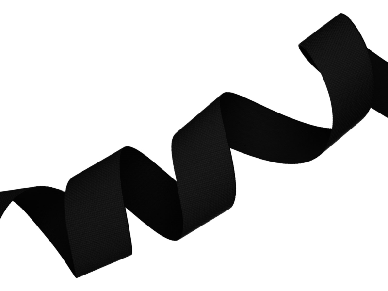 Piping tape 25 mm black 580 pes/pvc