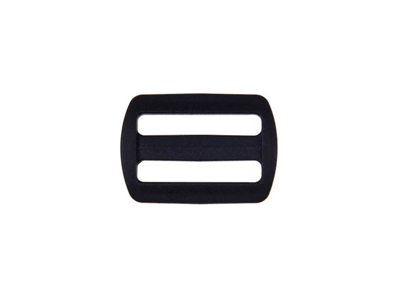 Plastic slide buckle 30/16 mm Ignacy black 100  pcs