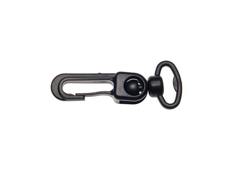 Plastic swivel snap hook 16 mm karol black 100 pcs