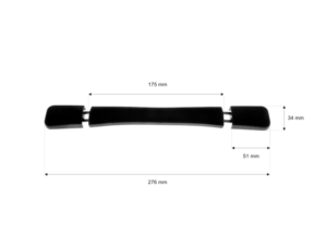 Rączka plastikowa 34/276 mm czarna