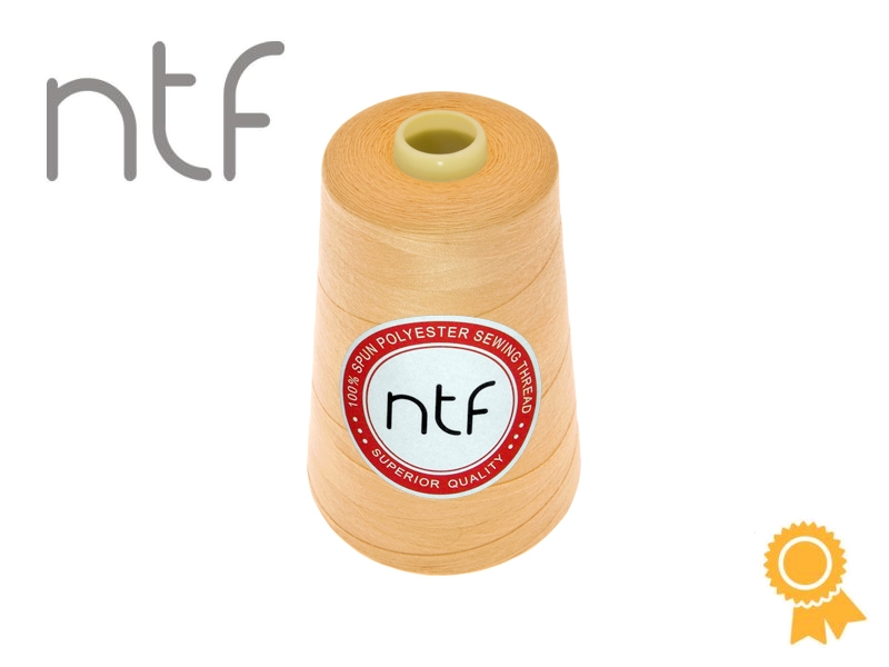НИТКИ ПОЛИЭСТЕРОВЫЕ NTF 120 (40/2) ЖЕЛТЫЕ A519 5000 YD