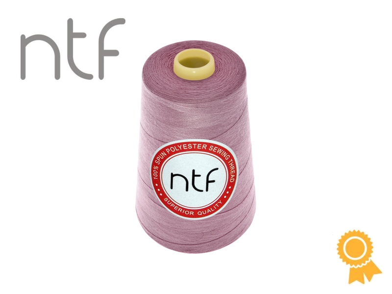 Nici poliestrowe NTF 120 (40/2)  różowe przybrudzone A 636 5000 yd