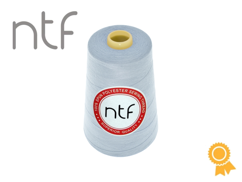 POLYESTER THREADS NTF 40/2WHITE-SKY BLUE A828 5000 YD