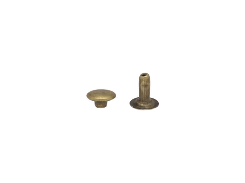 METAL RIVET ONE-SIDED 8/3/9 MM OLD GOLD 1000 PCS