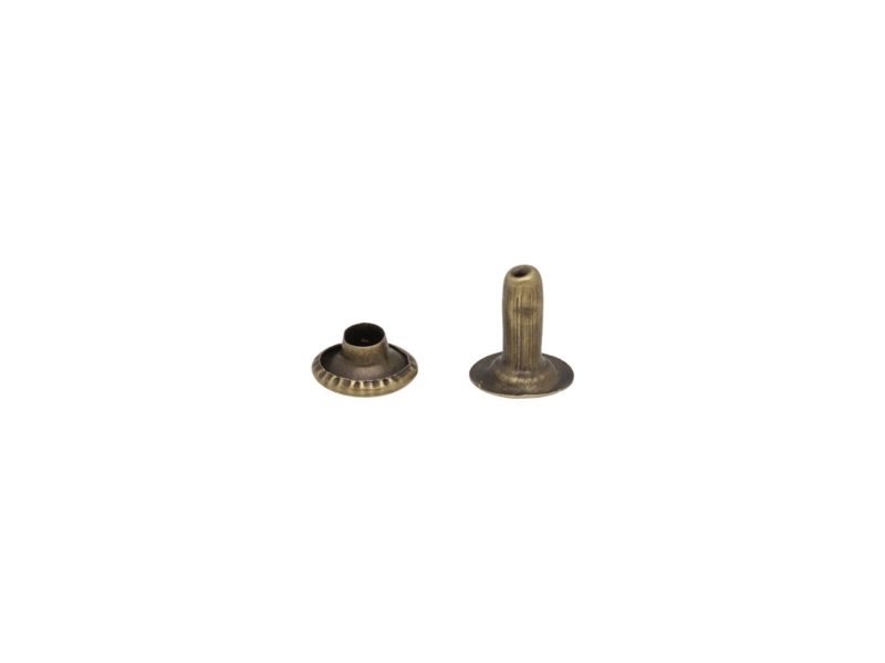 JEDNOSTRANNÝ KOVOVÝ NÝT 8/3/9 MM STARÉ ZLATO 1000 KS