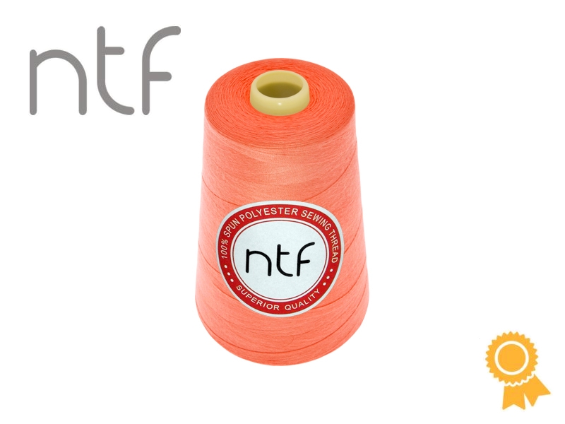 НИТКИ ПОЛИЭСТЕРОВЫЕ NTF 120 (40/2) ОРАНЖЕВЫЕ A664 5000 YD