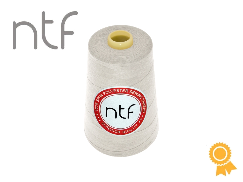 POLYESTER THREADS NTF 40/2WHITE-GREY A677 5000 YD