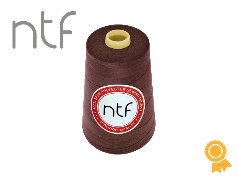 НИТКИ ПОЛИЭСТЕРОВЫЕ NTF 120 (40/2) КОРИЧНЕВЫЕ A752 5000 YD