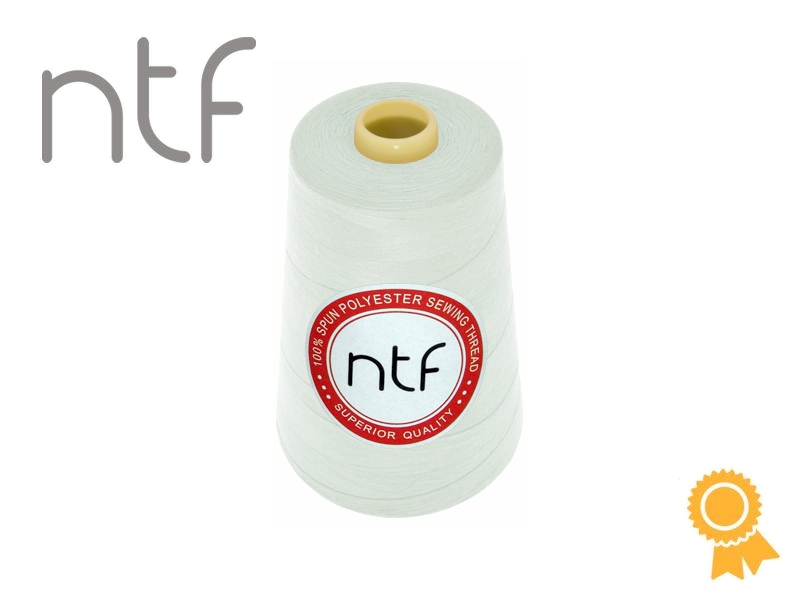 POLYESTER THREADS NTF 40/2WHITE-BLUE A782 5000 YD
