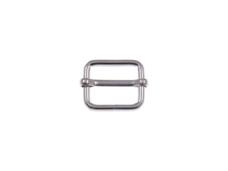 METAL SLIDE BUCKLE   20/15/3 MM NICKEL WIRE 100 PCS