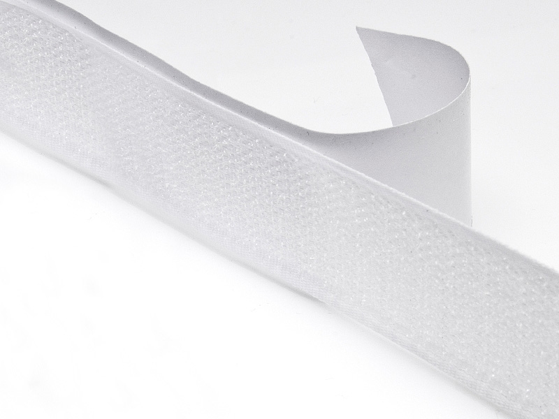 Taśma rzep samoprzylepna biała 501 pes/nylon haczyk
