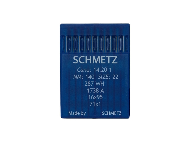 NEEDLE FOR LOCKSTITCH SEWING MACHINE SCHMETZ 287 WH 140 100 PCS
