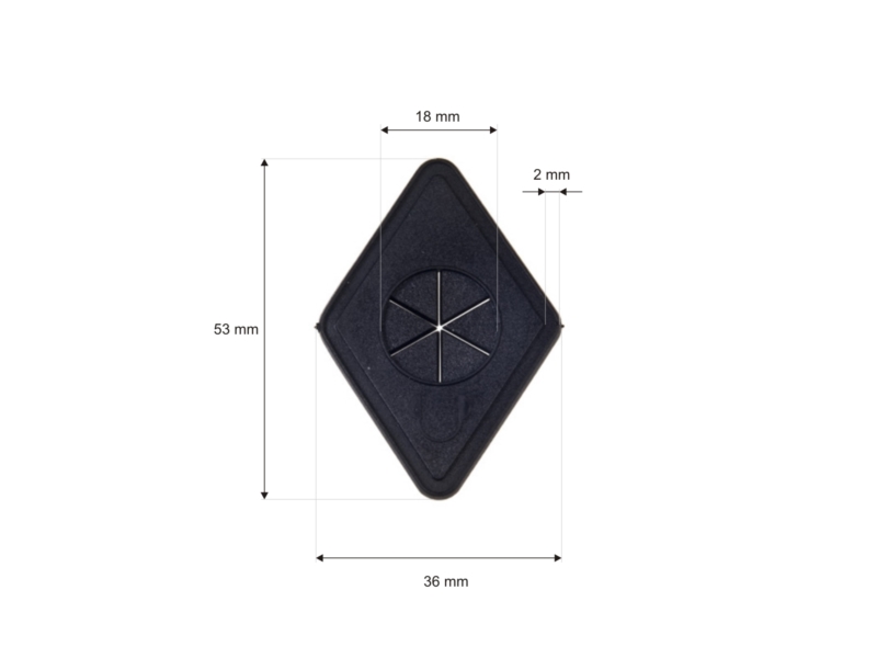 Aufnäher kopfhörer diamond schwarz 200 st.