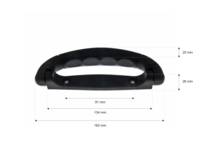 Rączka plastikowa 25/162 mm czarna