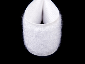 Klettband 100% Nylon weiß 501 Schleife