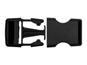 Klamra plastikowa 30x67 mm Laura czarna