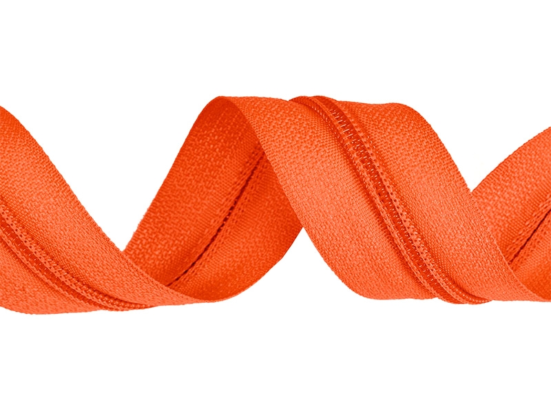 NYLON ZIPPER TAPE WITH CORD 3 (523) ORANGE 200 MB