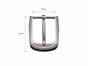 Klamra metalowa do paska 30 mm zk026 nikiel odlew
