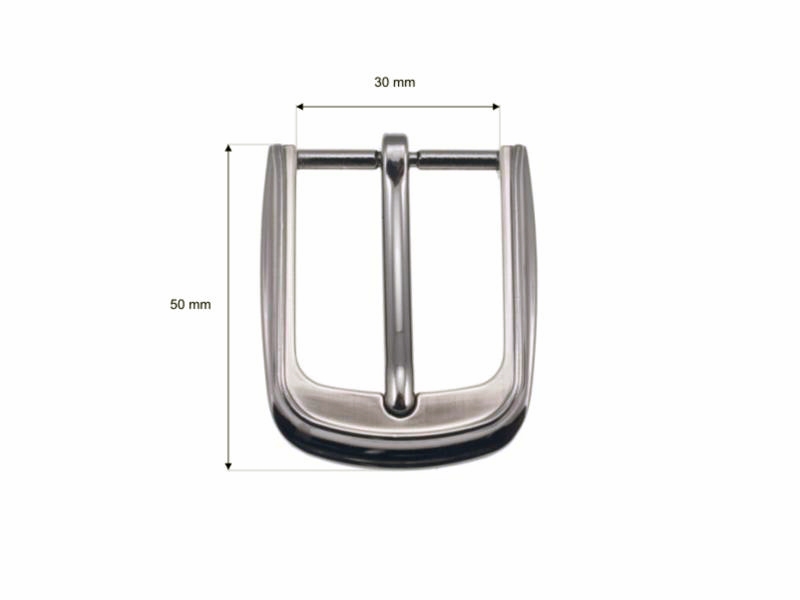 Klamra metalowa do paska 30 mm zk026 nikiel odlew