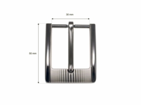 Klamra metalowa do paska 30 mm zk033 nikiel odlew