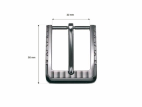 Klamra metalowa do paska 30 mm zk034 nikiel odlew