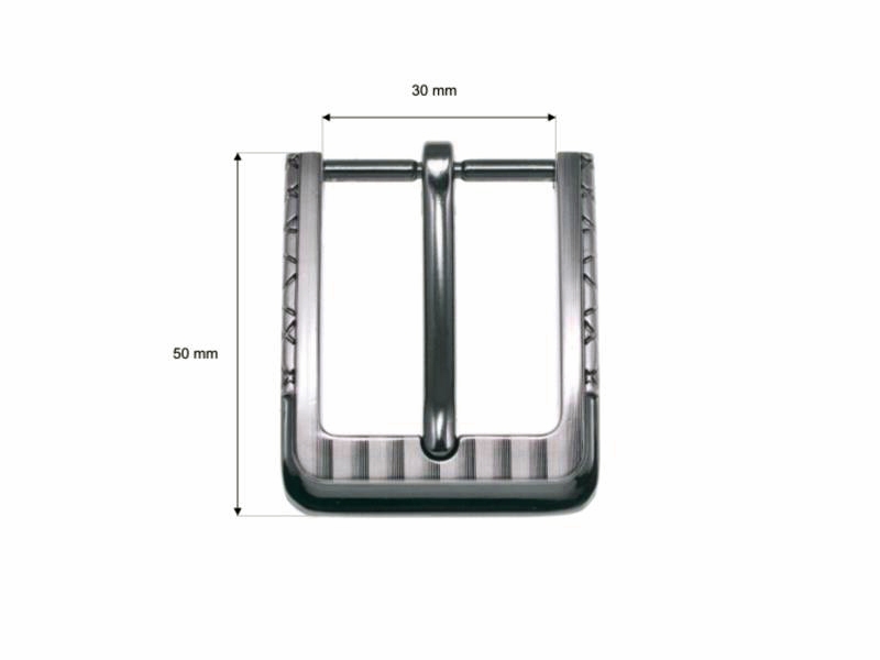 Metal belt buckle 30 mm zk034 nickel cast 10 pcs