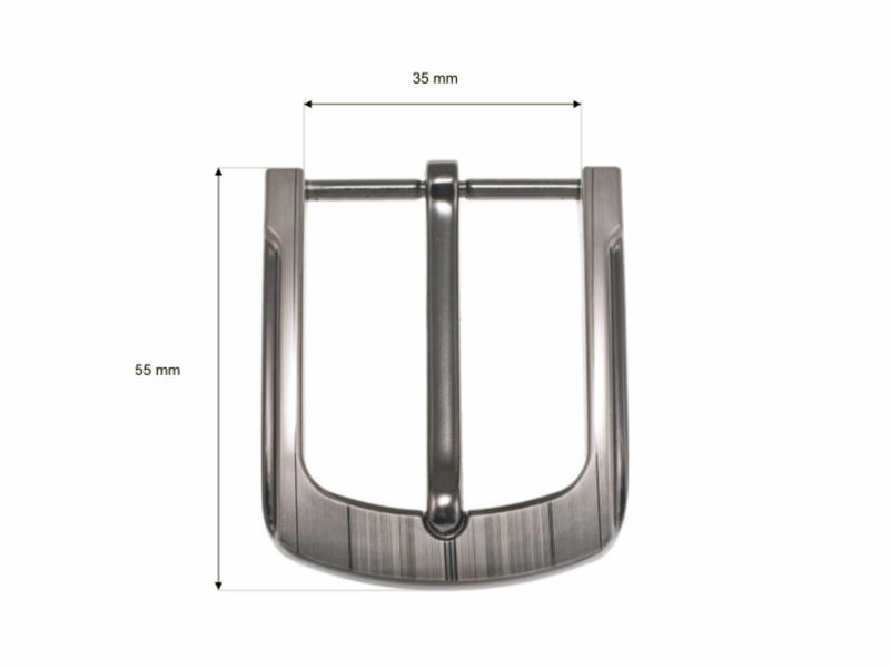 Metal belt buckle 35 mm zk007 nickel cast 10 pcs