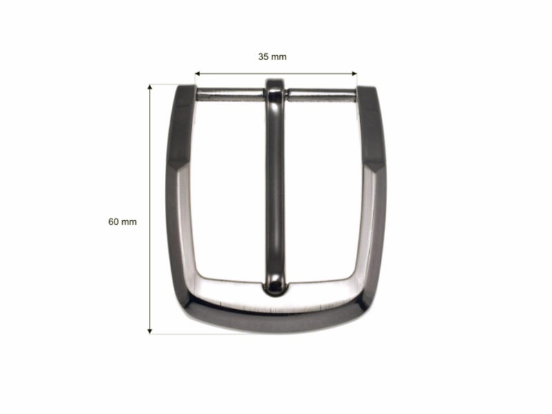 Metal belt buckle 35 mm zk011 nickel cast 8 pcs