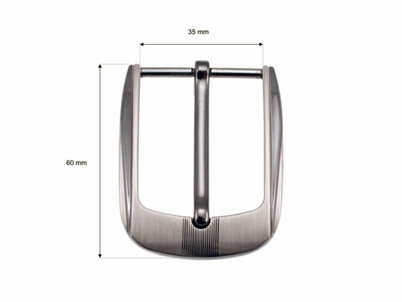 Metal belt buckle 35 mm zk015 nickel cast 8 pcs