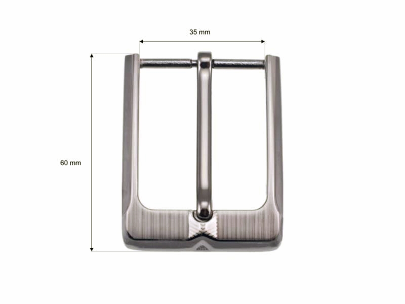 Metal belt buckle 35 mm zk016 nickel cast 10 pcs