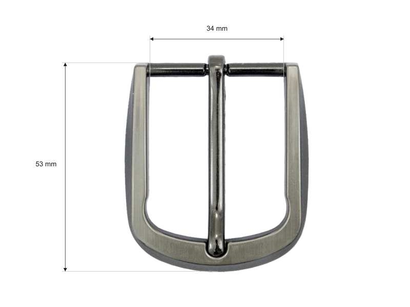 Gürtelschnalle aus metall 35 mm zk020 nickel abguss 10 st.