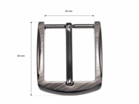 Klamra metalowa do paska 40 mm zk006 nikiel odlew 8 szt.