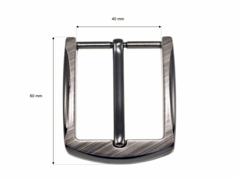 Klamra metalowa do paska 40 mm zk006 nikiel odlew 8 szt.