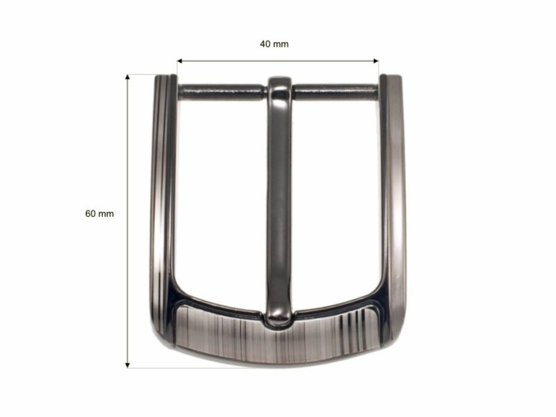 Klamra metalowa do paska 40 mm zk008 nikiel odlew