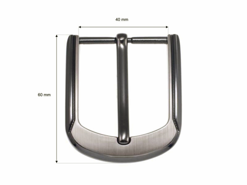 Metal belt buckle 40 mm zk010 nickel cast 8 pcs