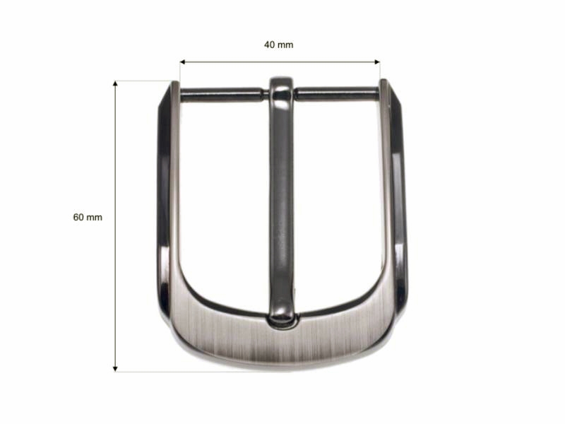 Gürtelschnalle aus metall 40 mm zk012 nickel abguss 8 st.