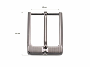 Klamra metalowa do paska 40 mm zk004 nikiel odlew