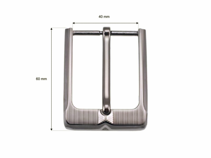 Metal belt buckle 40 mm zk004 nickel cast 8 pcs