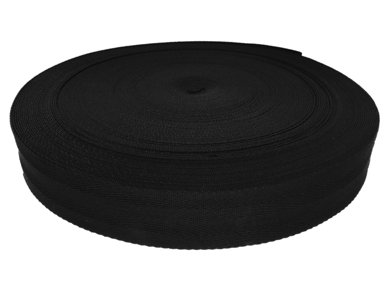 TRAGBAND 40 MM SCHWARZ 580 PP 50 LM