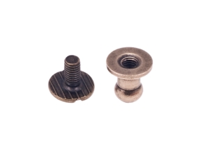 Knopik metalowy 5/4/8/8 mm stare złoto 100 SZT.