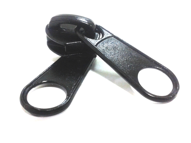 DOUBLE SLIDER FOR NYLON ZIPPER TAPES 10 NON LOCK BLACK 50/100 PCS