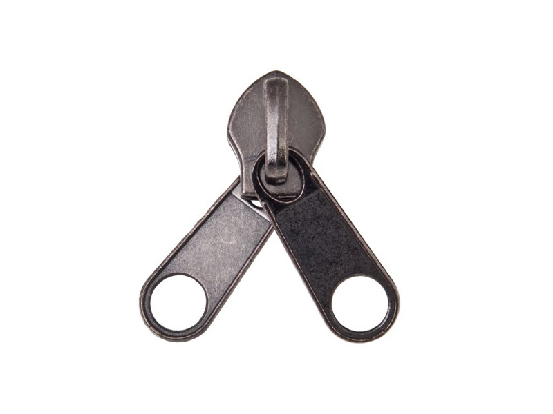 DOUBLE SCHIEBER FÜR SPIRALREIßVERSCHLUSSBAND 10 NON LOCK SCHWARZNICKEL 50/100 ST.