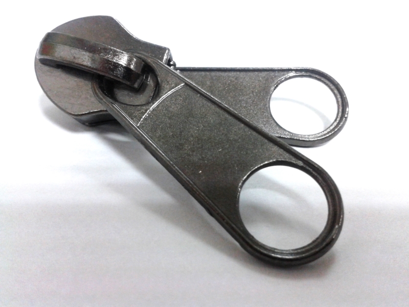 DOUBLE SCHIEBER FÜR SPIRALREIßVERSCHLUSSBAND 10 NON LOCK SCHWARZNICKEL 50/100 ST.