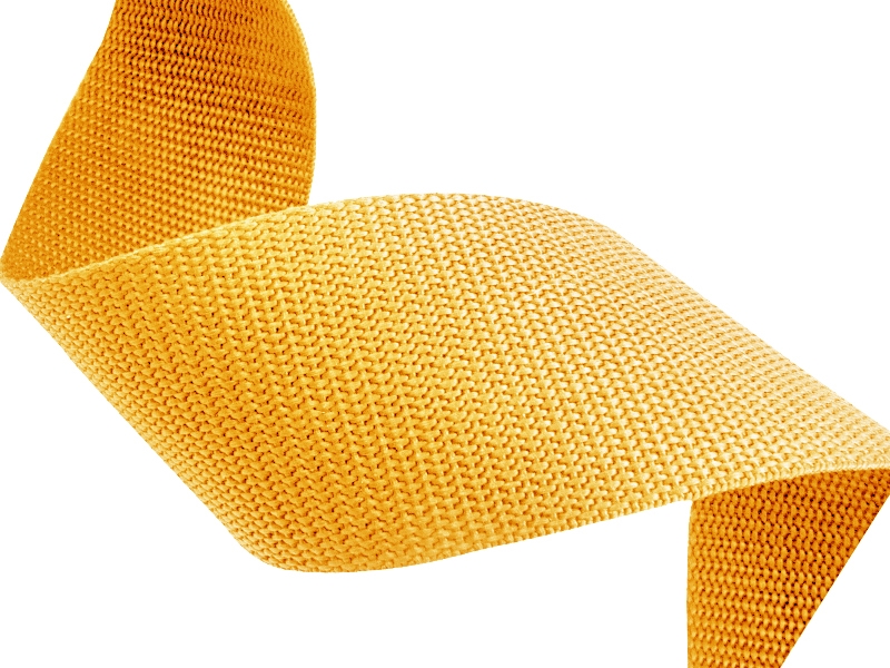 Webbing pp 25 mm / 1,3 mm yellow 178 50 mb
